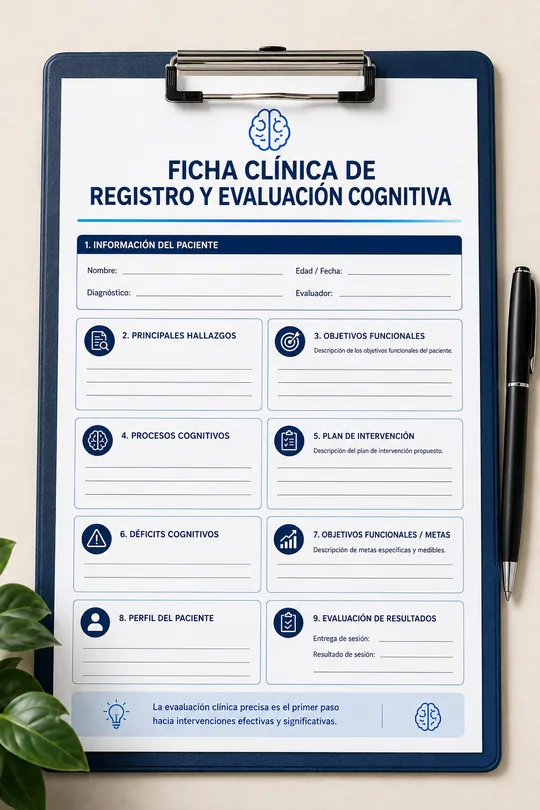 Bono 5: FICHA CLÍNICA DE REGISTRO Y EVALUACIÓN COGNITIVA