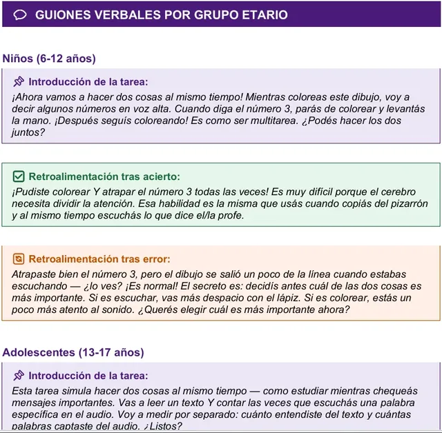 Guiones verbales